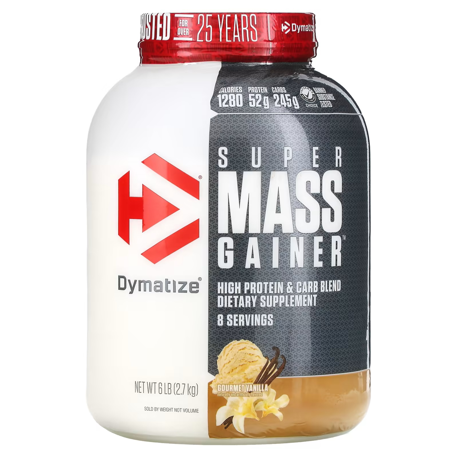 SUPER MASS GAINER 6 LIBRAS VAINILLA - DYMATIZE - Outlet Fit Colombia