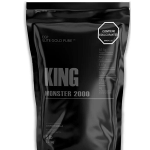Aumenta tu masa muscular y energía con King Monster 2000, una proteína hipercalórica ideal para personas que buscan subir de peso y ganar músculo de forma efectiva, perfecta para complementar tu alimentación y potenciar tus entrenamientos.