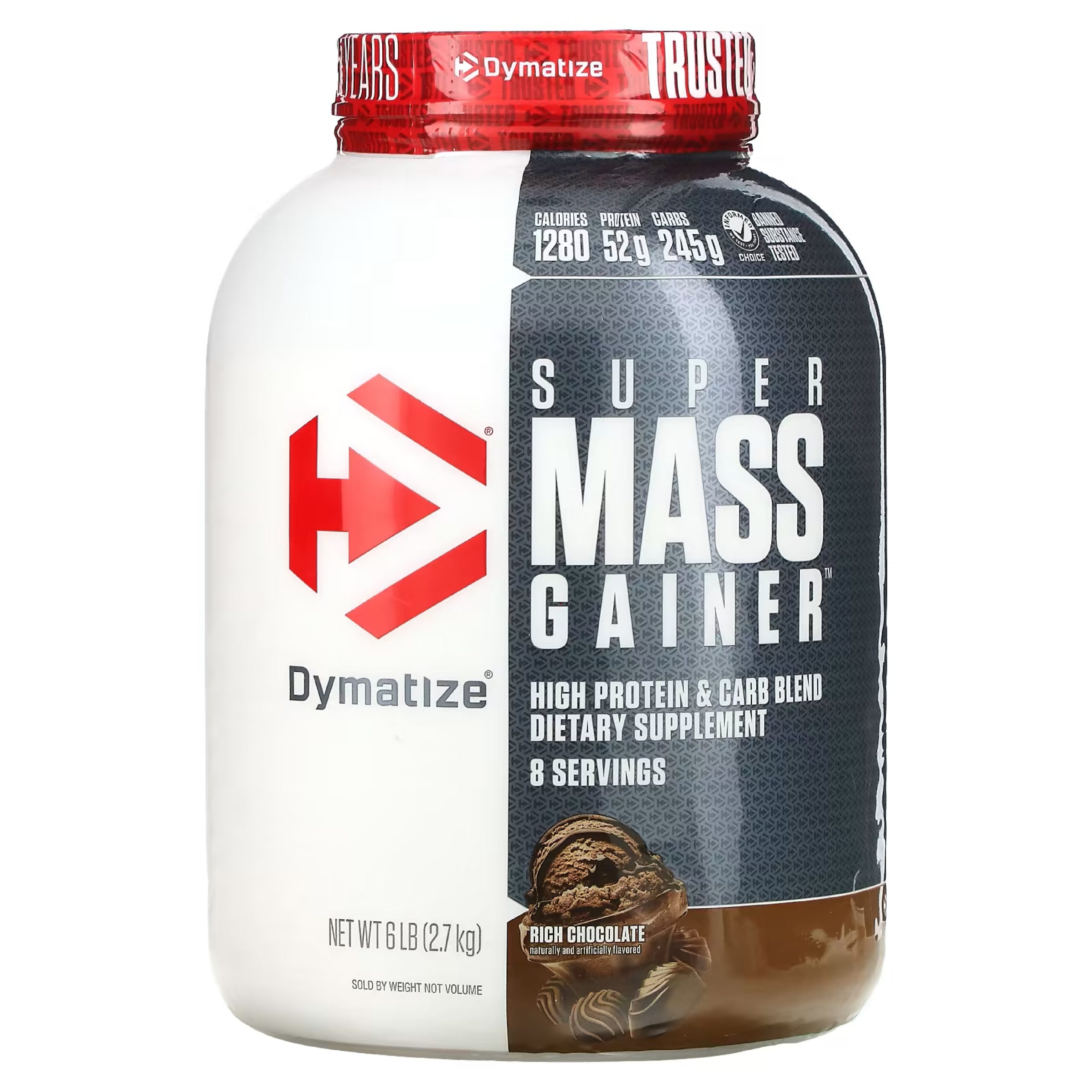 SUPER MASS GAINER 6 LIBRAS CHOCOLATE – DYMATIZE - Outlet Fit Colombia